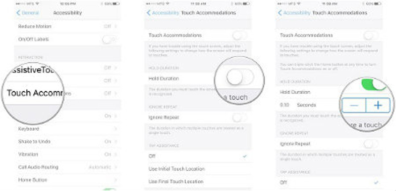Chỉnh độ nhạy trên màn hình điện thoại iPhone 8