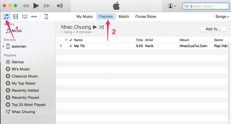 Hướng dẫn cài nhạc chuông cho iPhone bằng iTunes đơn giản hinh 1