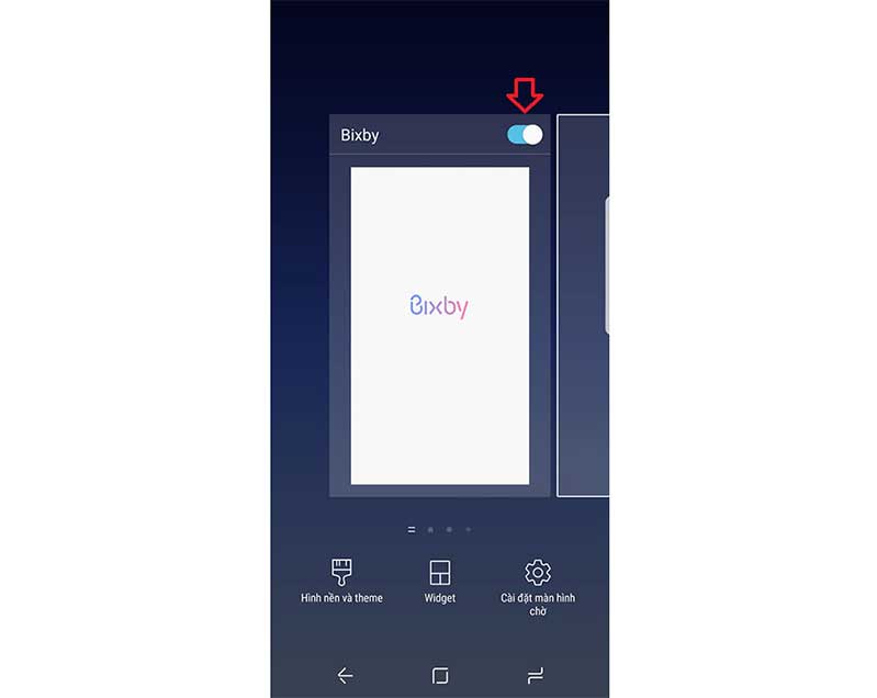 Bước 6: Ở đây, di chuyển cần sang trái / phải để tắt Hello Bixby trên Samsung S8, S8 Plus. Lam the nao de tat tro ly ao Hello Bixby tren may Samsung Galaxy hinh 8