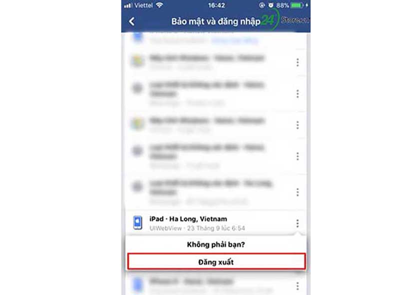 Chọn thiết bị muốn đăng xuất khỏi Messenger Chọn thiết bị muốn đăng xuất khỏi Messenger
