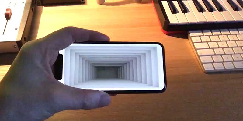Ứng dụng tạo ảo giác trên iPhone X ung dung tao ao giac quang hoc cuc hap dan tren iphone x hinh anh 2