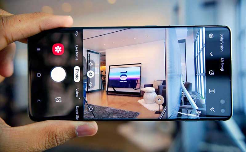 tạo vlog trên Galaxy S10 Plus