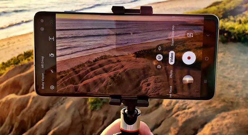 tạo vlog trên Galaxy S10 plus 