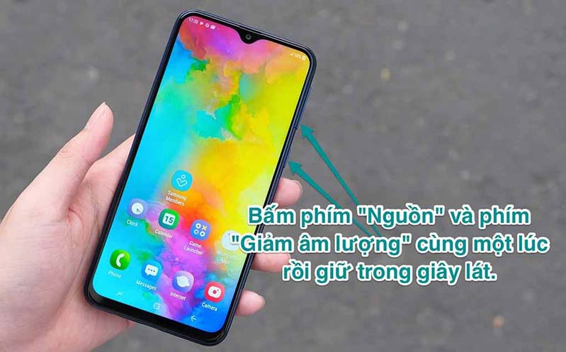cach chup man hinh samsung m20 hinh 3