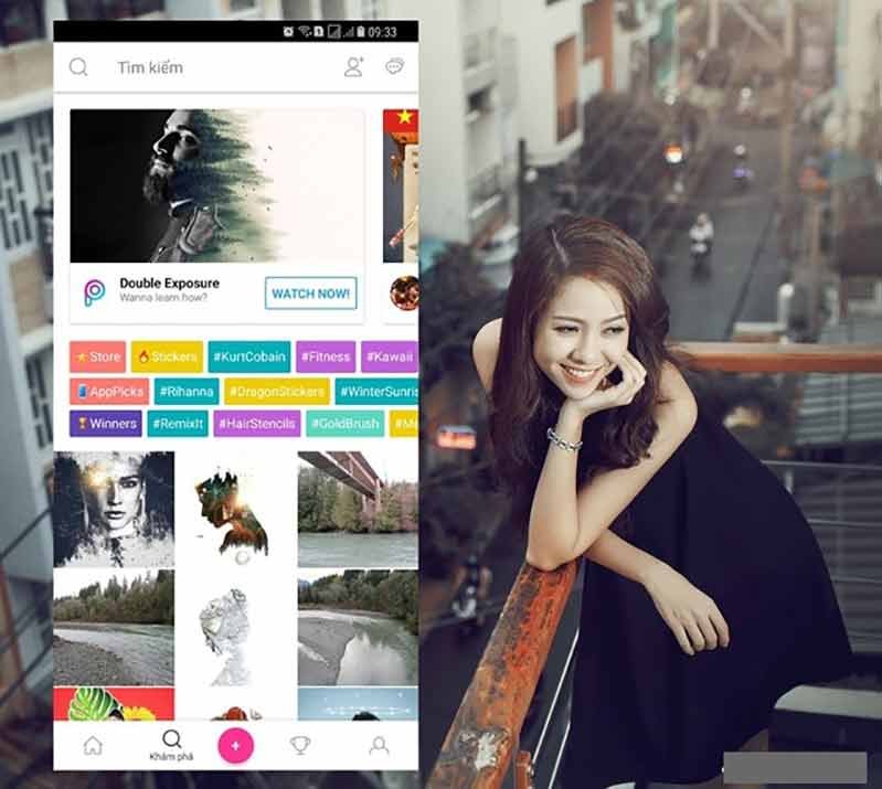 cach tao anh hieu ung tan bien tren smartphone