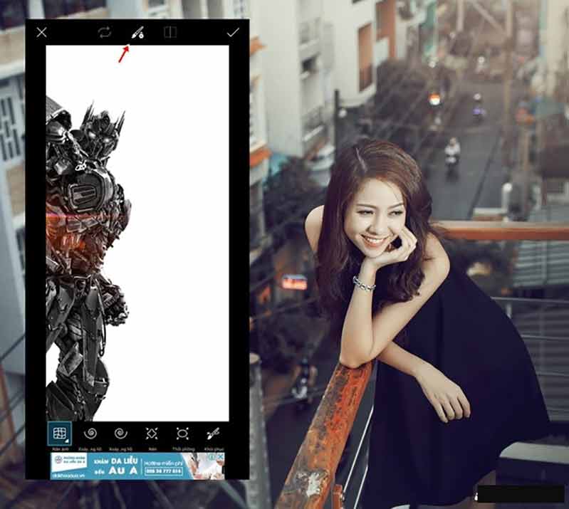cach tao anh hieu ung tan bien tren smartphone