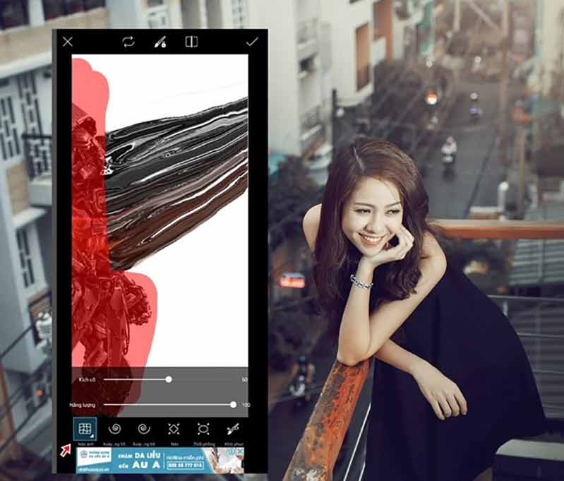 cach tao anh hieu ung tan bien tren smartphone