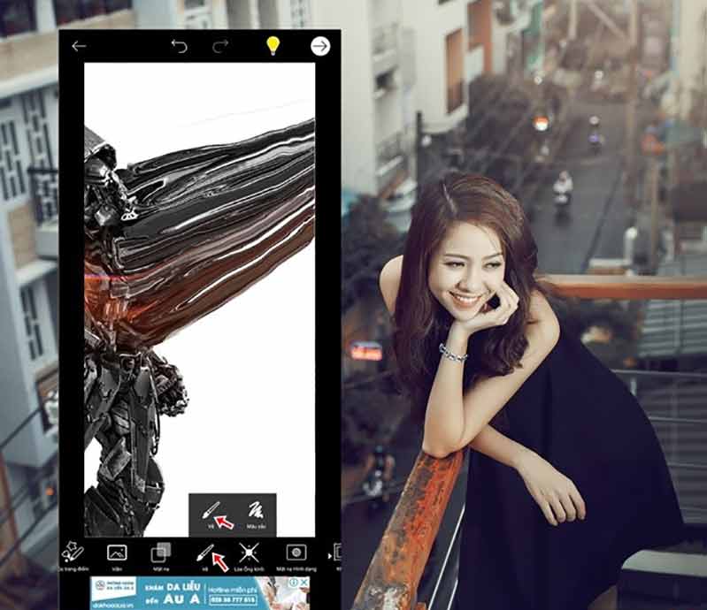 cach tao anh hieu ung tan bien tren smartphone