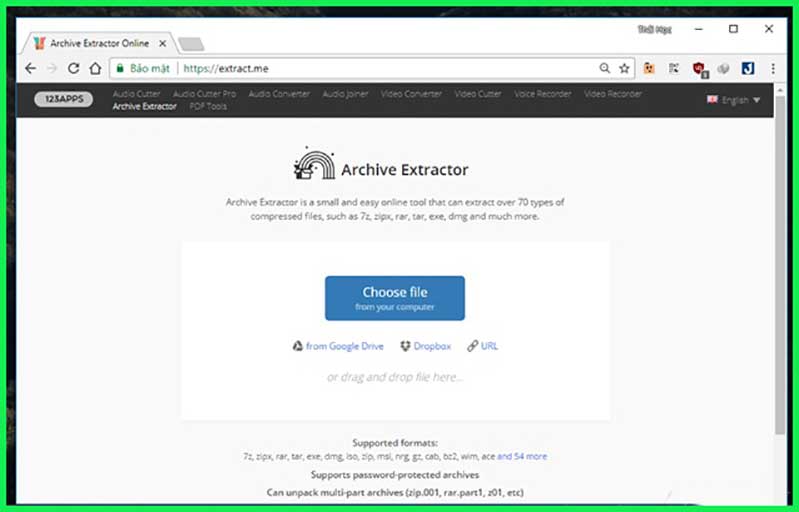 Cách nén và giải nén tập tin không cần dùng WinRaR bằng Archive Extractor cach nen va giai nen tap tin khong can dung winrar hinh anh 1