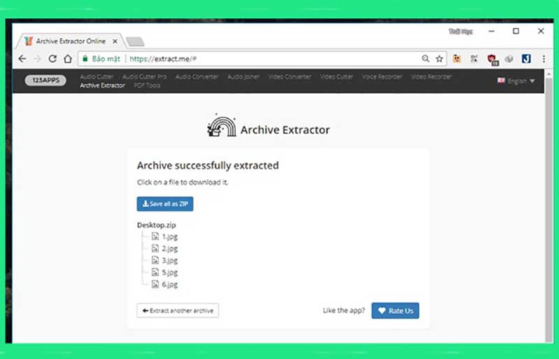 Cách nén và giải nén tập tin không cần dùng WinRaR bằng Archive Extractor bước 3 cach nen va giai nen tap tin khong can dung winrar hinh anh 3