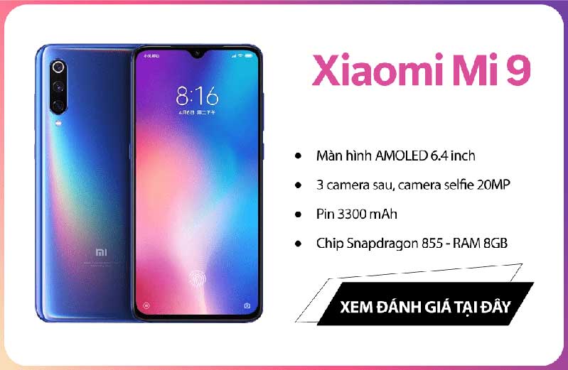 dat truoc xiaomi mi 9, mi 9 se