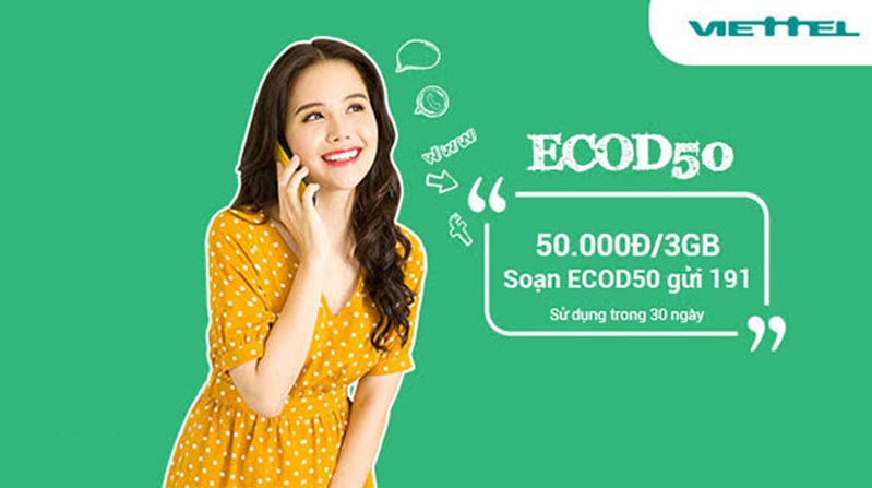 mạng internet 4G Viettel 50K