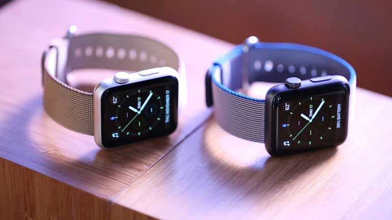 apple watch series 1 42mm mat nhom mau hong day cao su 99 hinh anh 1