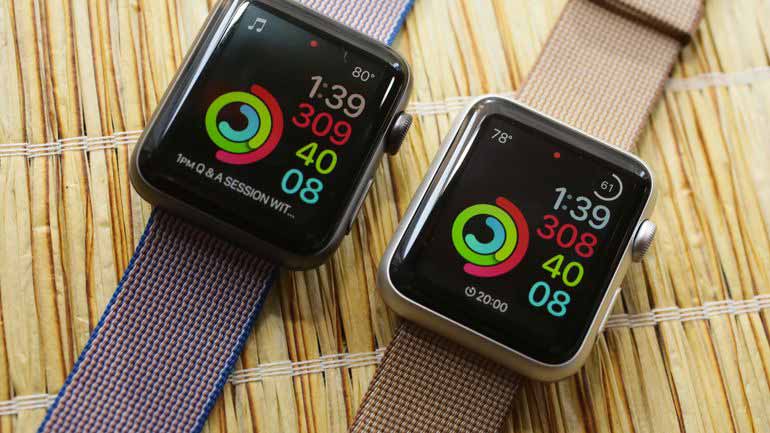 apple watch series 1 42mm mat nhom mau hong day cao su 99 hinh anh 2
