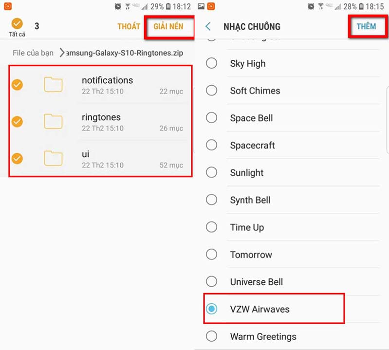 Cài đặt và sử dụng nhạc chuông