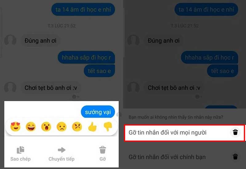 Unsend tin trên Facebook Messenger hình 3