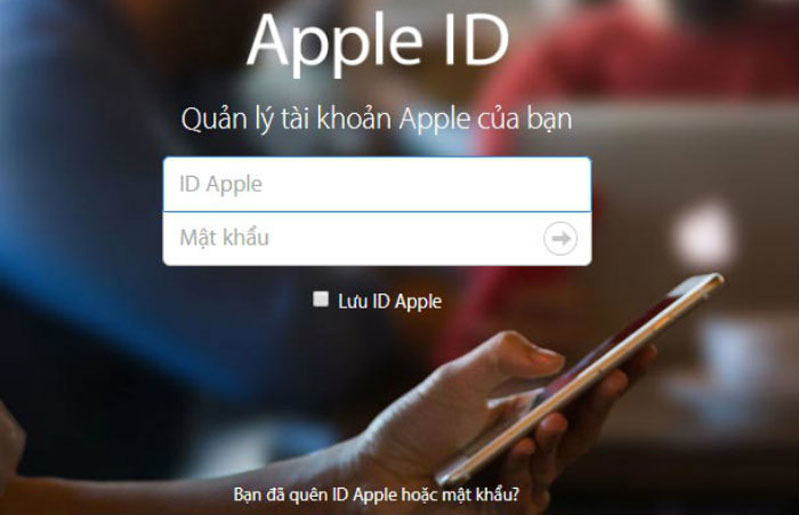 Cách lấy lại mật khẩu Apple ID