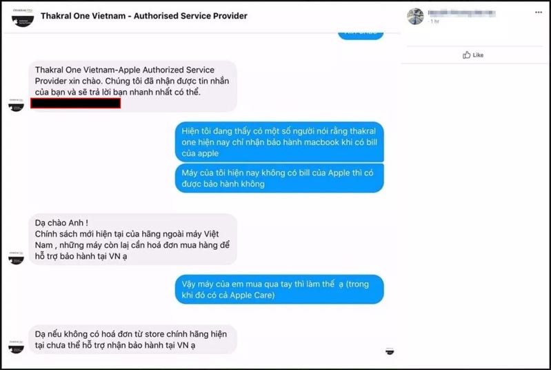 Chính sách bảo hành mới của Apple
