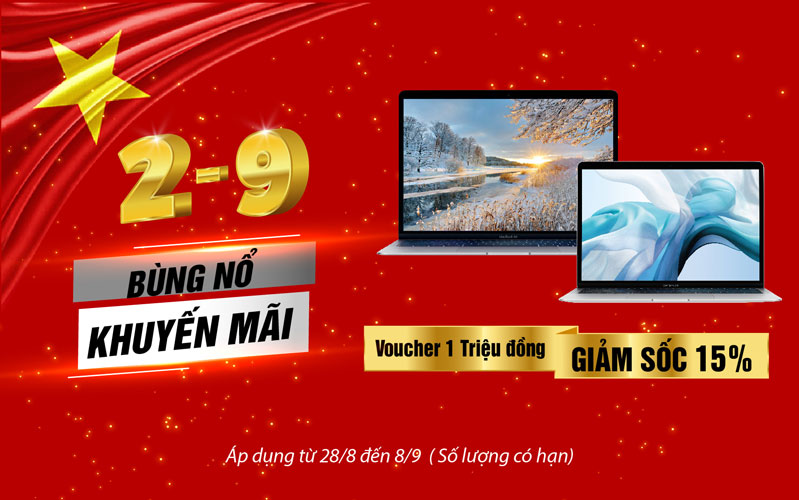 tặng voucher giảm sốc mừng quốc khánh
