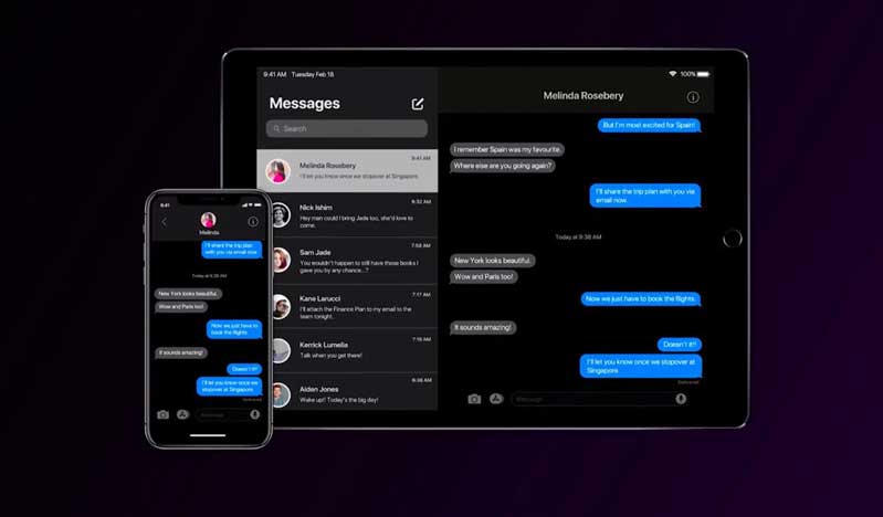 chế độ dark mode xuất hiện trên iOS 13