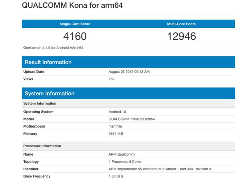 Điểm benchmark cực khủng của Samsung Galaxy S11