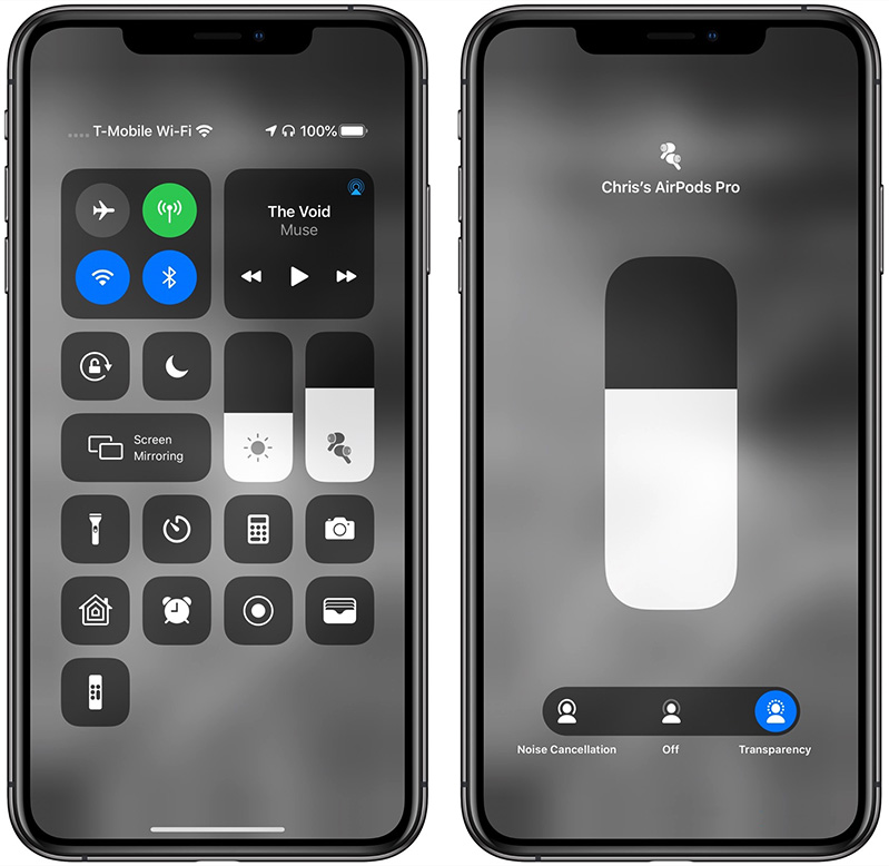 điều khiển airpods pro trên ios 13.2
