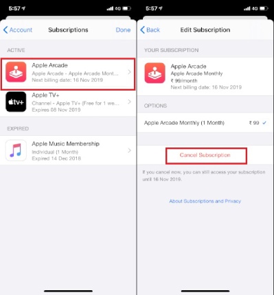 cach huy dang ky ung dung tren iphone trong ios 13 4