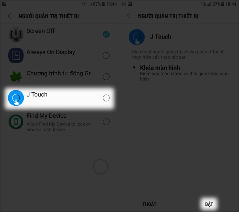 hướng dẫn sử dụng J Touch 4