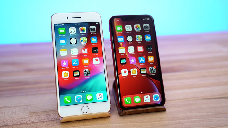 Đánh giá đầy đủ nhất về iPhone 8 và iPhone XR: Thiết kế iphone 8 plus và iphone xr