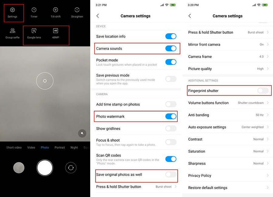 chụp ảnh trên redmi note 7 pro tùy chình chức năng chụp ảnh