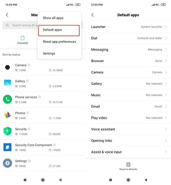 thay đổi ứng dụng mặc định trên redmi note 7 pro thay đổi ứng dụng mặc định