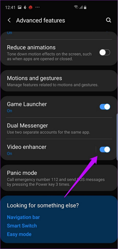 13 thủ thuật cần biết về Samsung Galaxy S10 Plus bật cải thiện video trên s10 plus