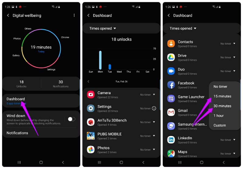 13 thủ thuật cần biết về Samsung Galaxy S10 Plus quản lý thời gian sử dụng thiết bị trên s10 plus