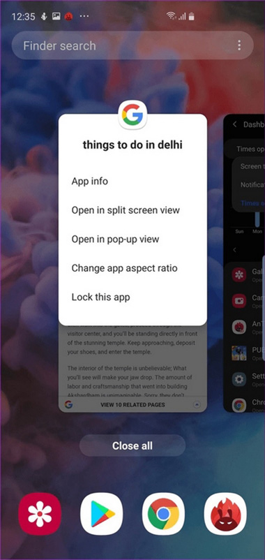 13 thủ thuật cần biết về Samsung Galaxy S10 Plus chế độ lựa chọn tổng quan