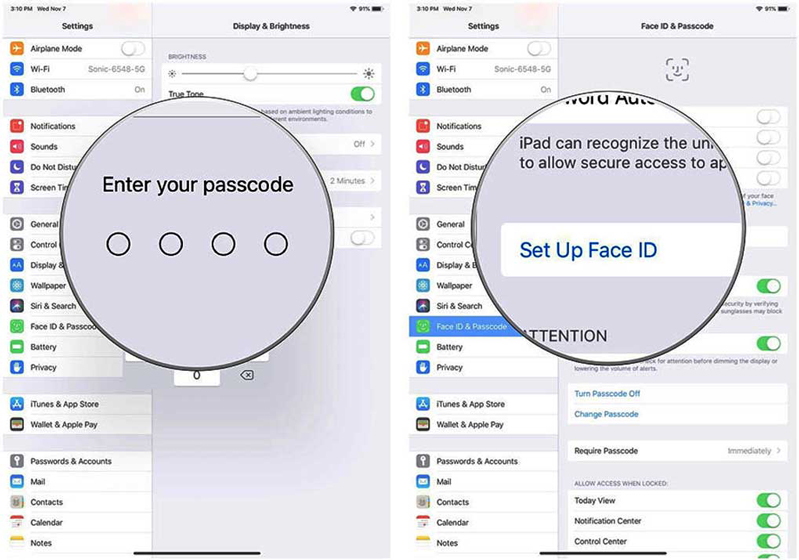 Sau đó vào mục Set Up FaceID
