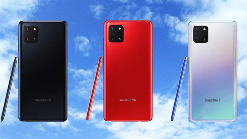 ba màu sắc trên note 10 lite