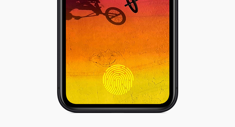 cảm biến vân tay trong màn hình của iphone 2021