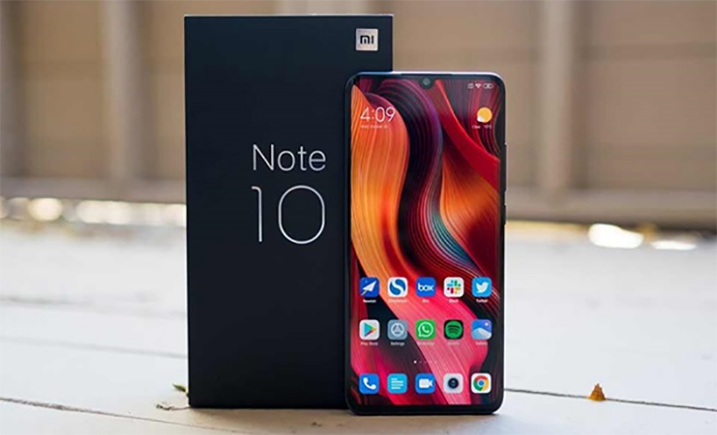 Bảng cập nhật mới trên Mi Note 10 với Android 10