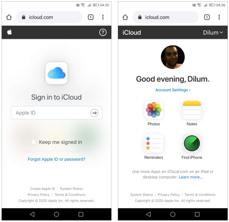 Hướng dẫn truy cập iCloud