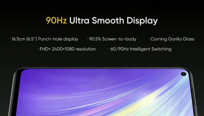 Realme 6 sử dụng màn hình tốc độ 90Hz