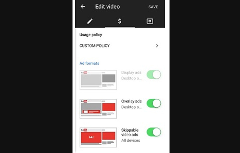 Bật quảng cáo để kiếm tiền trên Youtube