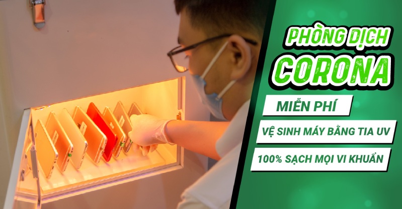 Vệ sinh máy bằng tia UV hoàn toàn miễn phí tại 24hStore