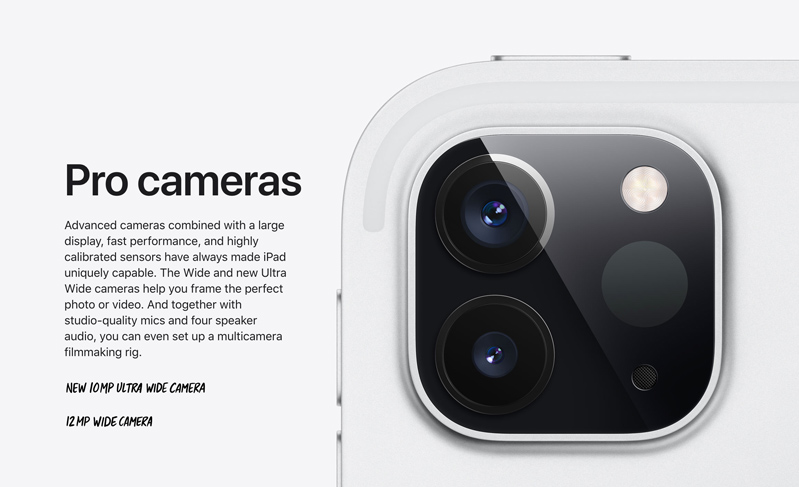 camera của ipad pro 2020
