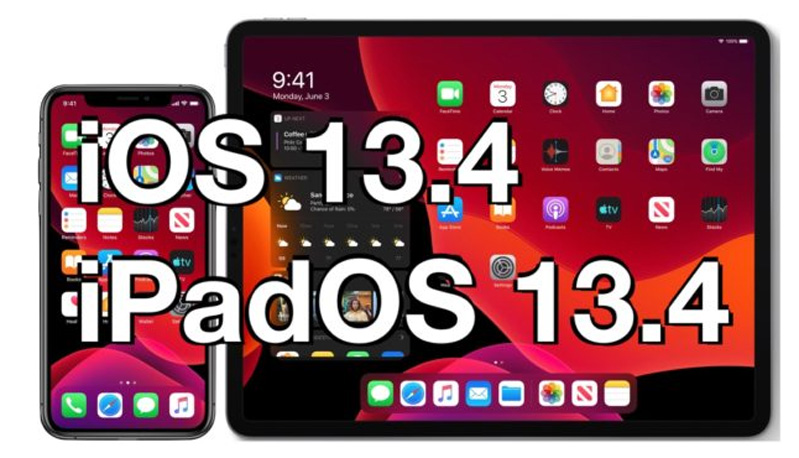 phiên bản cập nhật iOS 13.4 và iPadOS 13.4 mới nhất 