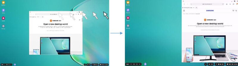 Thao tác trên Samsung DeX