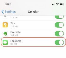 kiểm tra dung lượng facetime