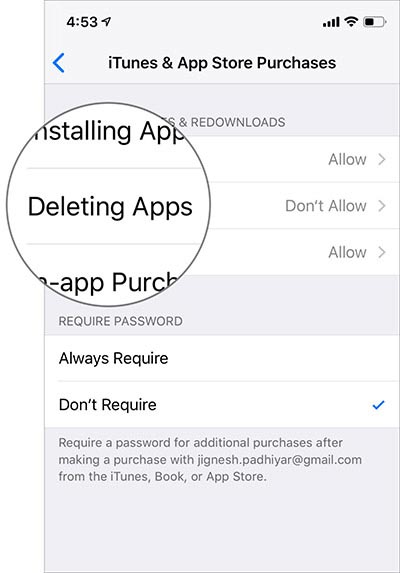 xóa ứng dụng