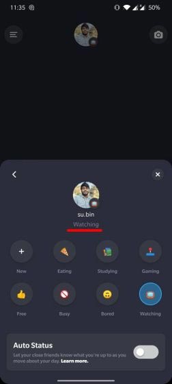 thêm trạng thái diễn giải cho nội dung đăng