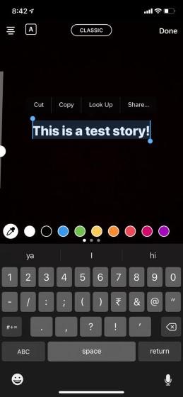 cách tạo chữ nhiều màu trên story