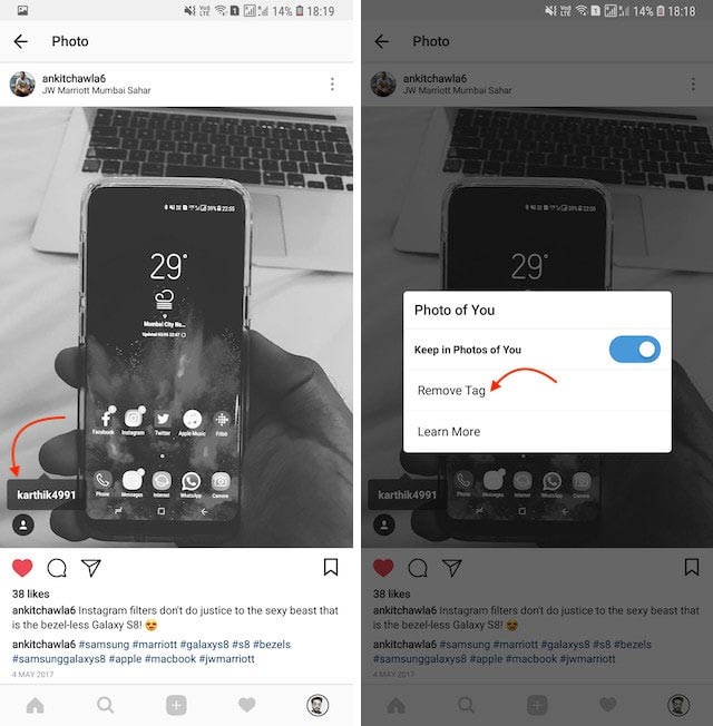 remove tag